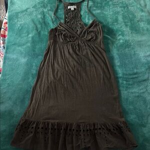 American Eagle Outfitters Brown Eyelet Dress
